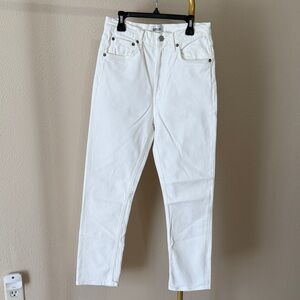 Agolde Straight Jeans in White